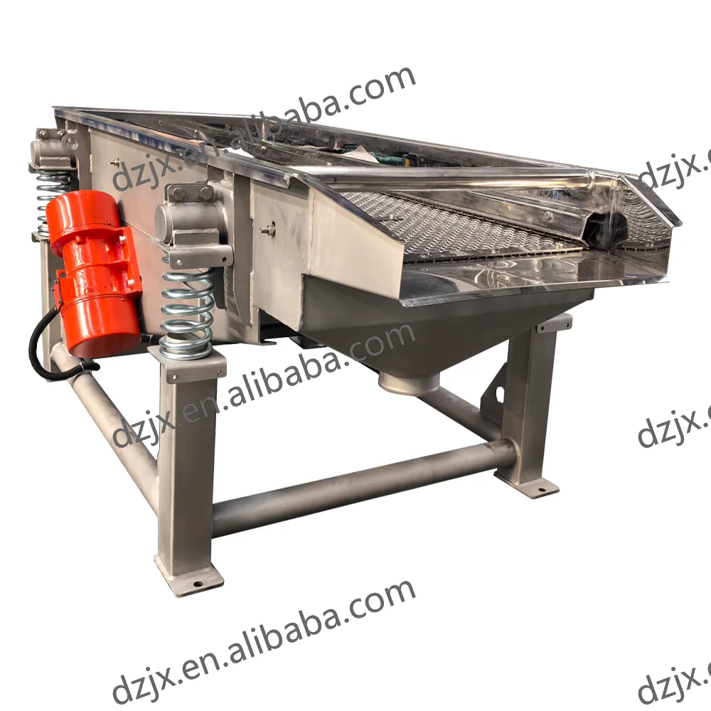DZJX  Industrial Automatic Linear Vibrating Screen Sieve Machine Machine India for Sand Rapeseed Flour Powder