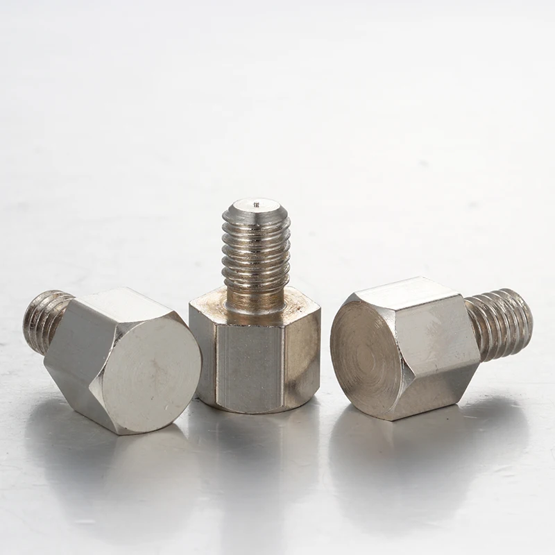 Secure Payment Precision Aluminum Lathe Machinery SpareTurning Hexagon Stud Parts factory