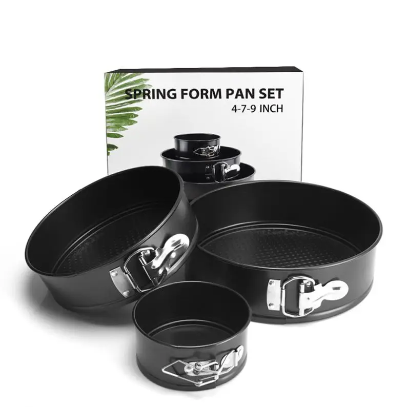 Non Stick Springform Cake Pan Baking Bake Tray Tins Round Spring Form Pan Set Bake Tool Bakeware