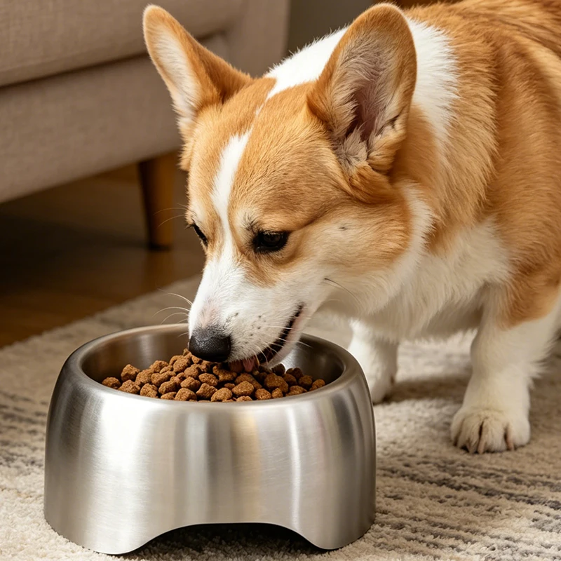 Best Selling 304 Stainless Steel Pet Bowl Safe Durable Anti-Scratch Feeding Bowl for Dogs & Cats