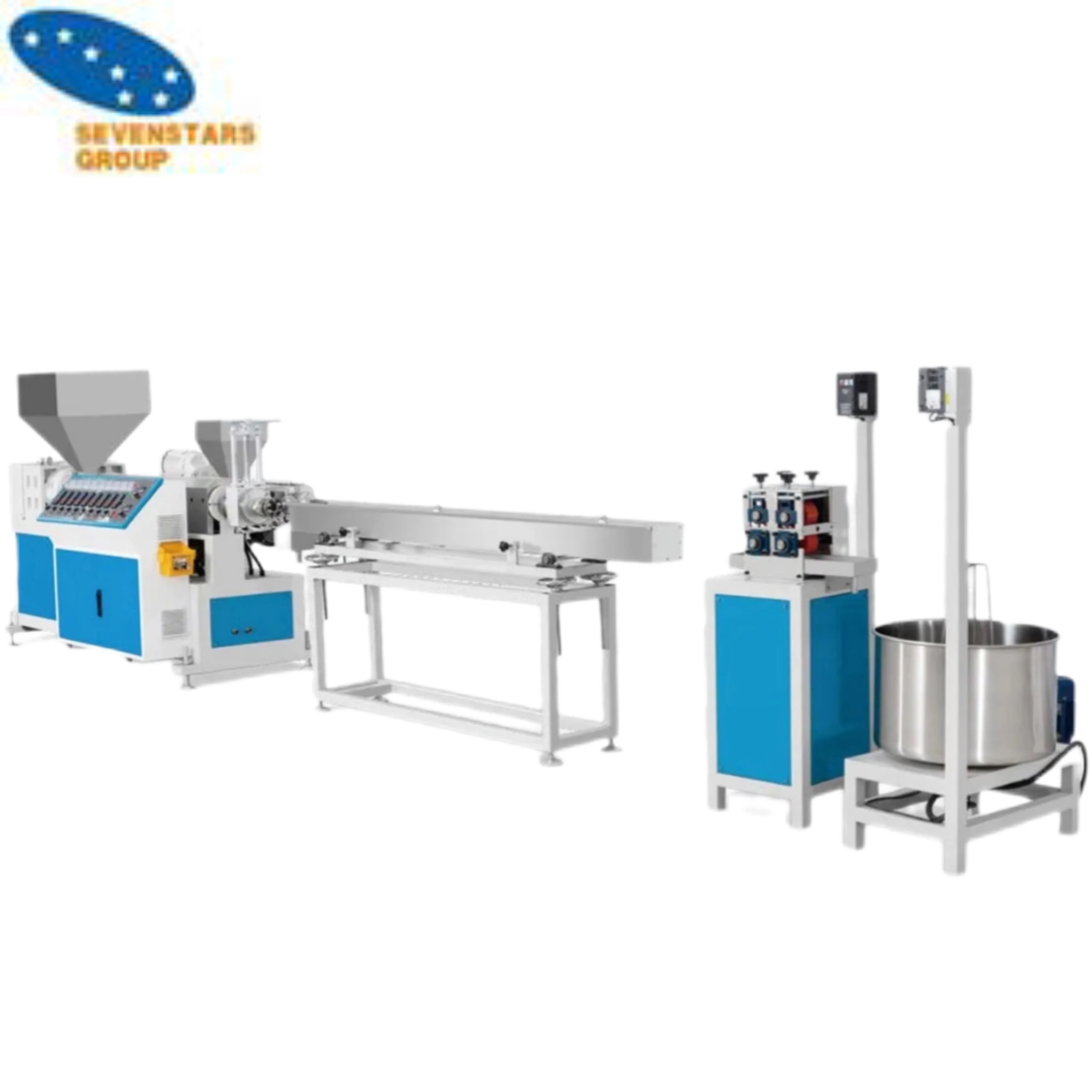 Sevenstars Variable Multi-color Rattan Imitation Machine Production Weaving Plastic Wicker making Line