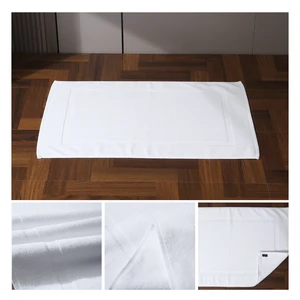 100% Cotton Material Luxury Hotel Bathroom Mat Custom Design for Spa & Home