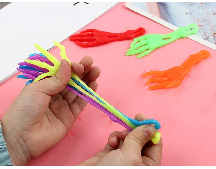 Наклейка на Хэллоуин TPR, стрейчевая Рогатка на палец, игрушка для детей