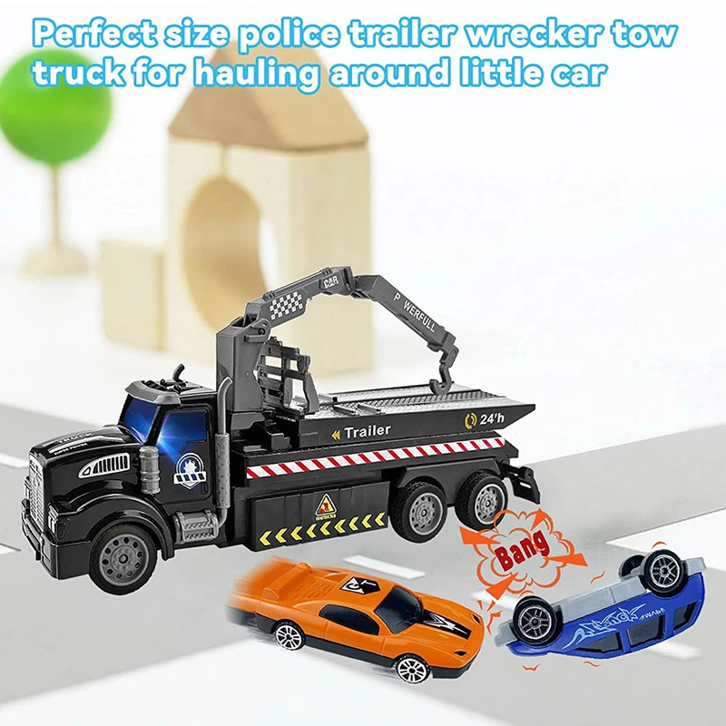 Police Vehicle Police Tow Truck Toy Police Wrecker Truck And Toy