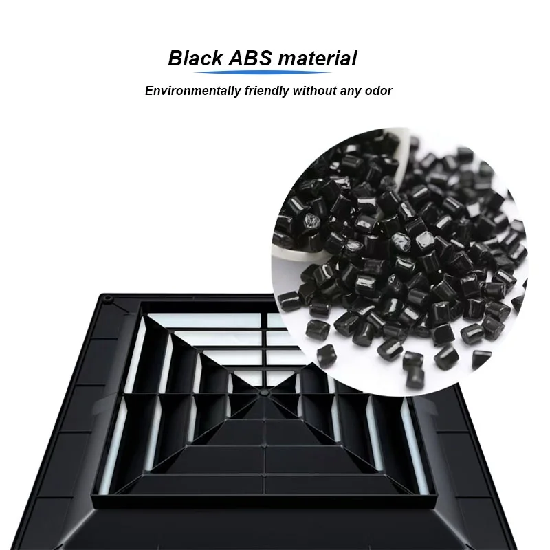 Black ABS Diffuser with square air Outlets