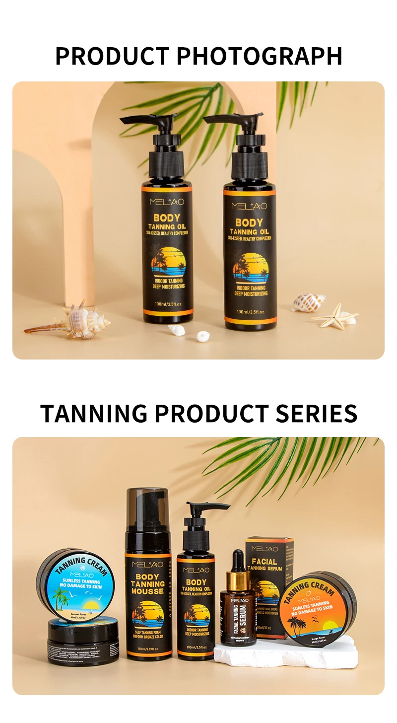 Oem Sunscreen Tanning Oil Drops Private Label Tan Cream Solarium Body