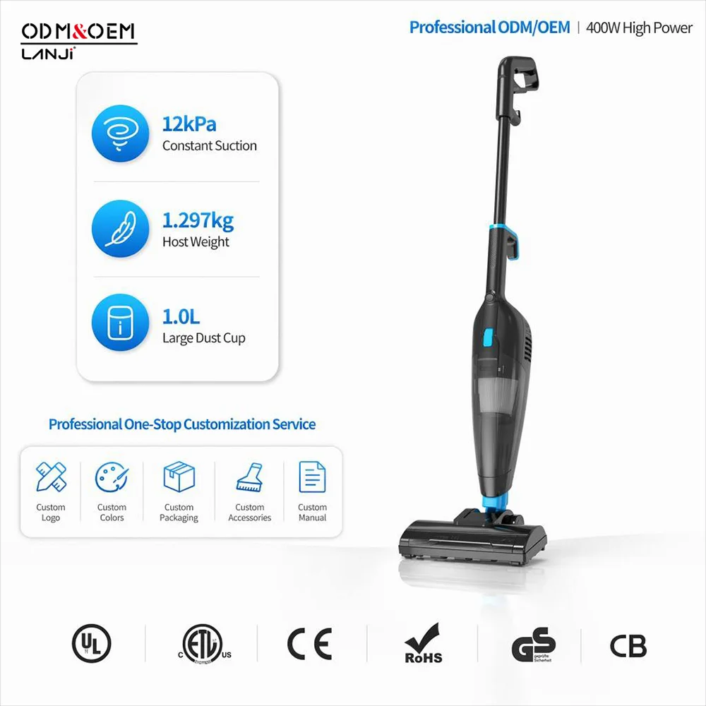 product rts uwant d500 upright handheld wet and dry vacuum cleaner lightweight 18kpa bagless hepa filter hard floors hotel use-5