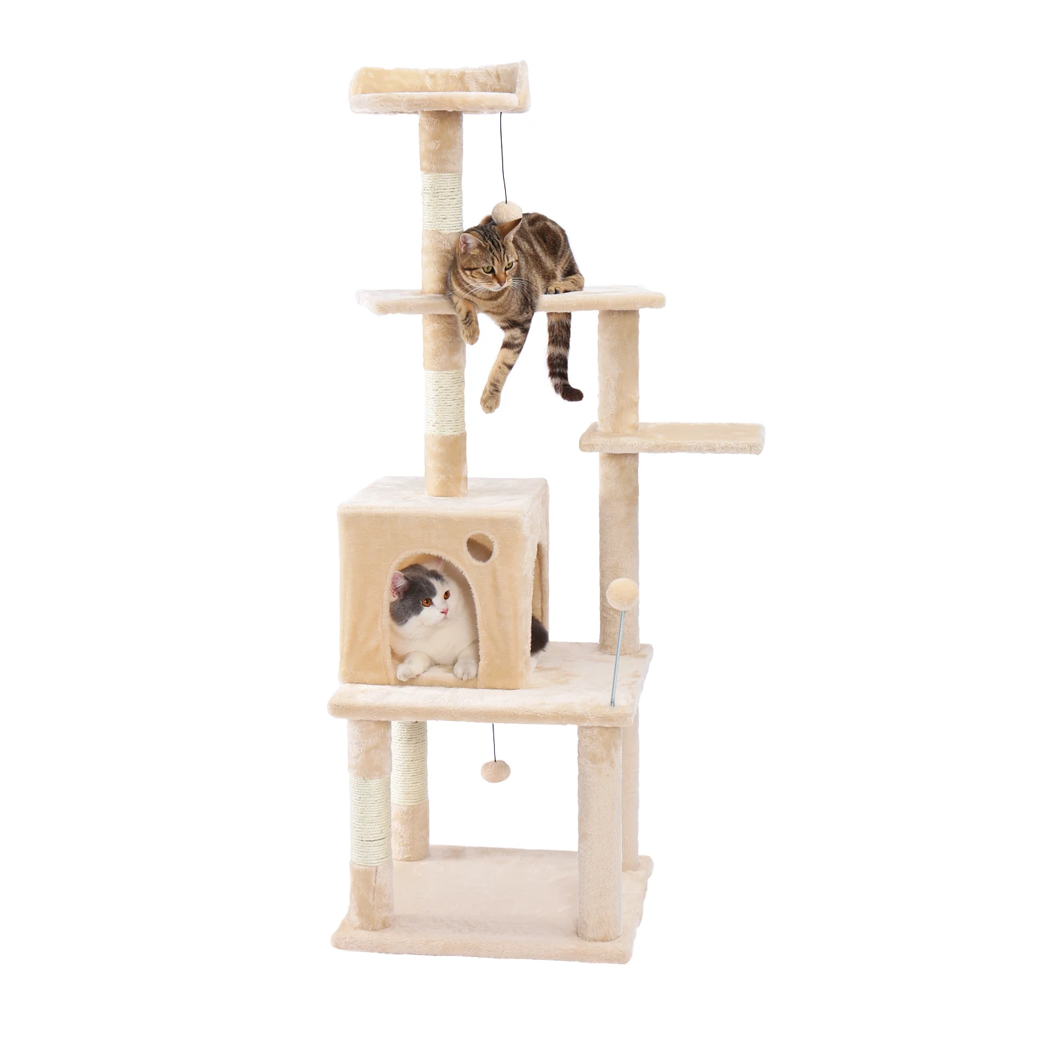 cat tree with wheel