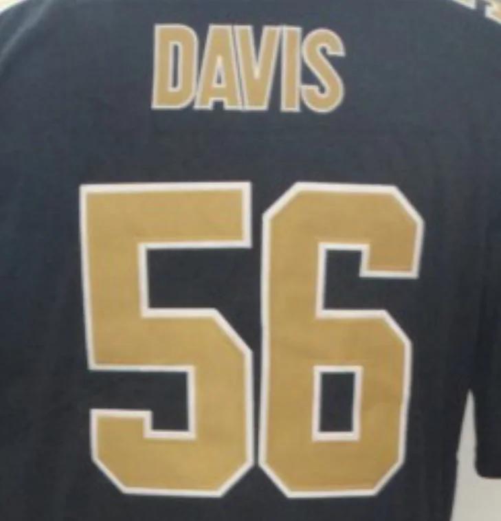 Men's #56 Demario Davis New Orleans Saints Jersey - All Stitched