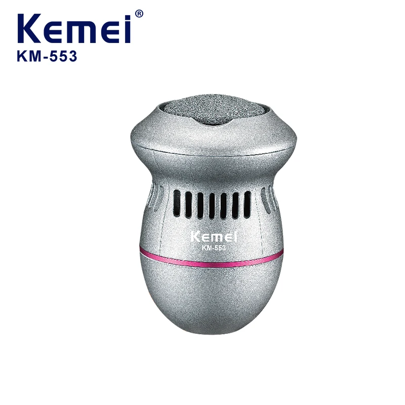 KEMEI km-553 مطحنة طعام كهربائية مزيل الجلد الصلب للقدم مزيل مسامير القدم مطحنة كهربائية للقدم