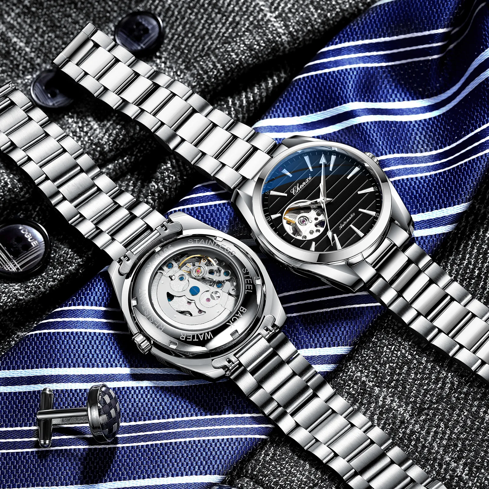 Skeleton Automatic Men's Watch OM-590907