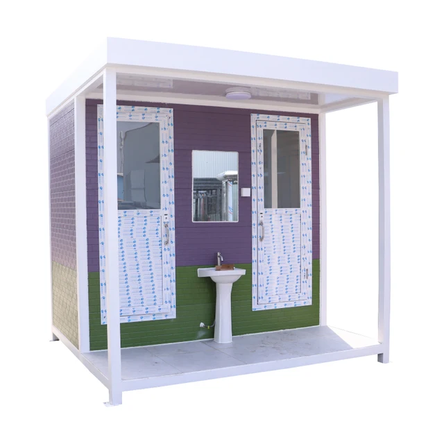 Luxury Mobile Restroom Portable Steel Structure Toilets for Outdoor & Indoor Use for Outdoor attractions and construction sites