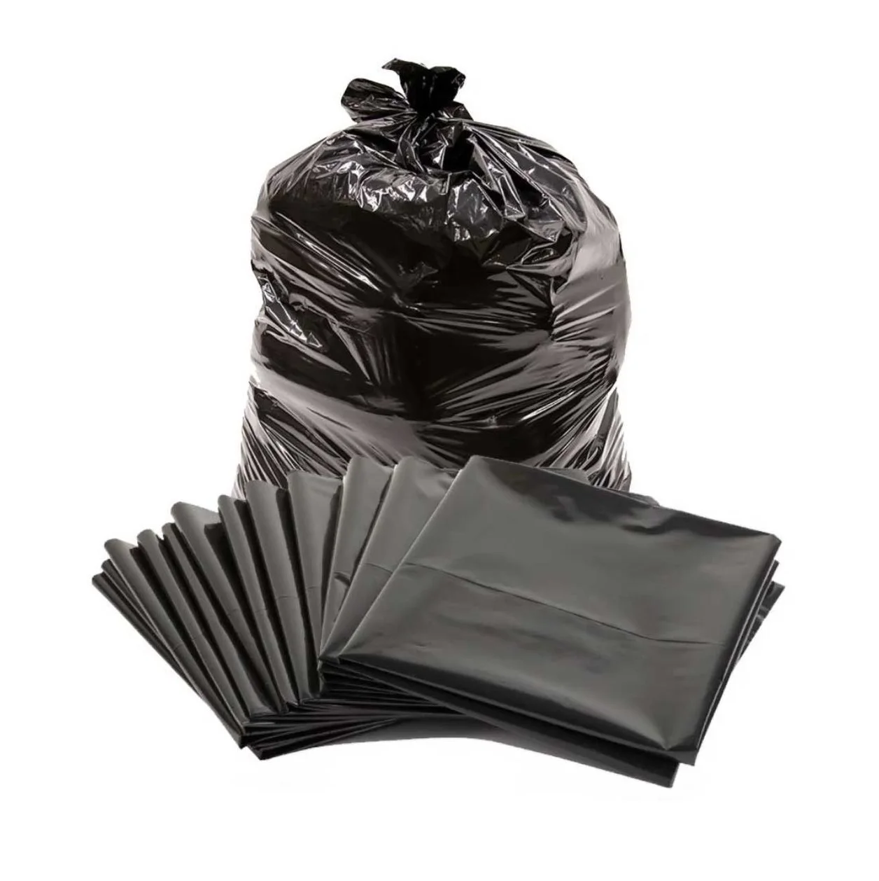 Heavy Duty Hdpe Plastic Garbage Bag Dustbin Liners Trash Bags Hot Plastic Black Garbage Bags In