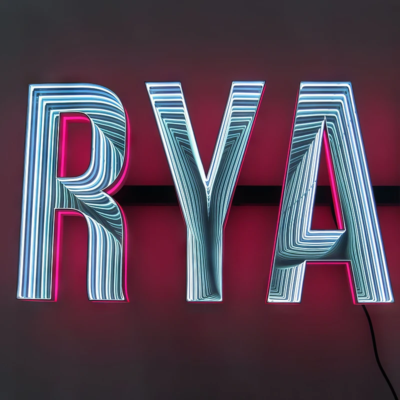 メーカーマジックミラーカスタマイズLedインフィニティミラーネオン