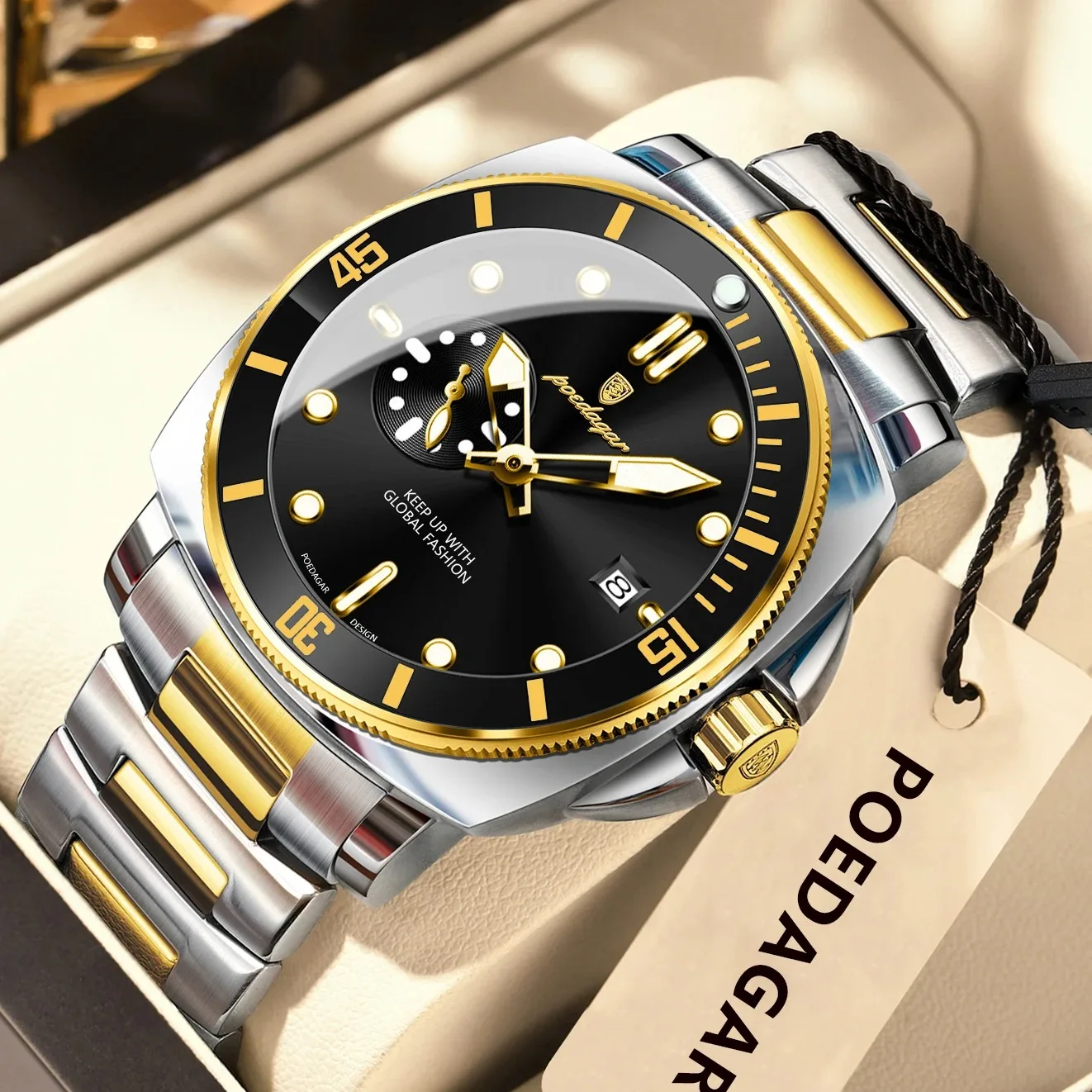 POEDAGAR 873 Top Original Fashion Wristwatch Luminous Waterproof Date Classic Men's Watc aperçu 14