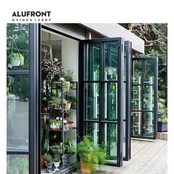 Australia AS2047 Australia Exterior Bifold Doors Bi Folding Patio Aluminum Door With Double Glass for Outdoors