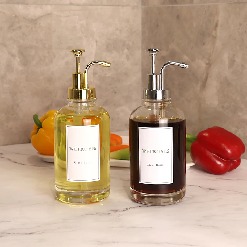 Maple Coffee Syrup Glass Bottle 16 Oz 500 Ml Coffee Syrup Dispenser For