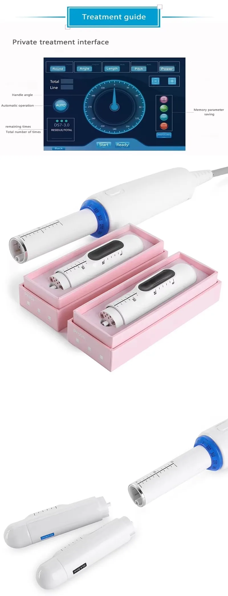 Professional High-Intensity Focused Ultrasound Vaginal Rejuvenation Device 9 Upgrade your clinic with a professional vaginal tightening HIFU machine. Featuring 3.0mm & 4.5mm cartridges for collagen remodeling, интим rejuvenation, and non-invasive tightening treatments. Professional High-Intensity Focused Ultrasound Vaginal Rejuvenation Device