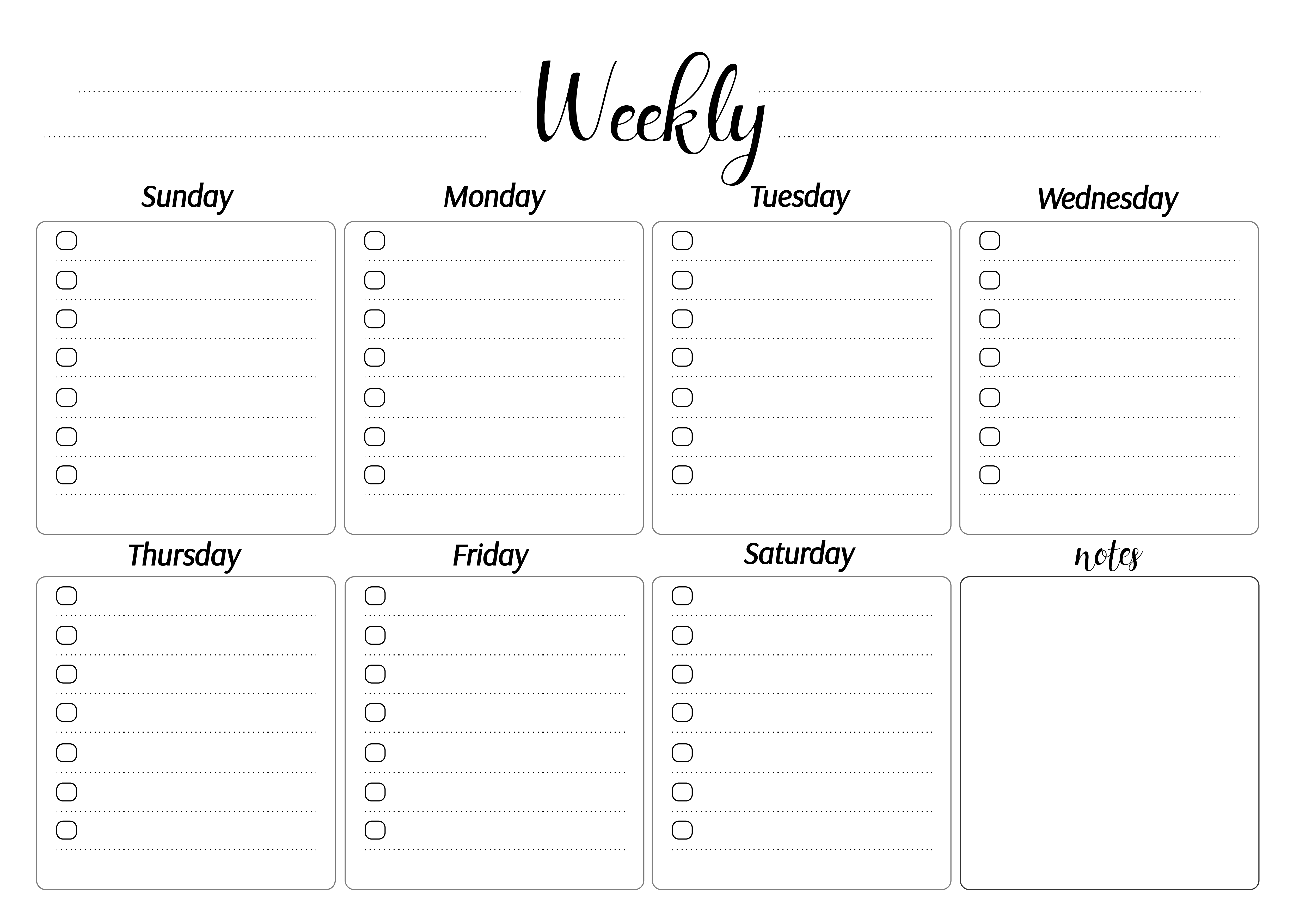 2 Set Acrylic Magnetic Dry Erase Fridge Calendar for Clear Weekly Planner Board Reusable With Markers Holder Eraser