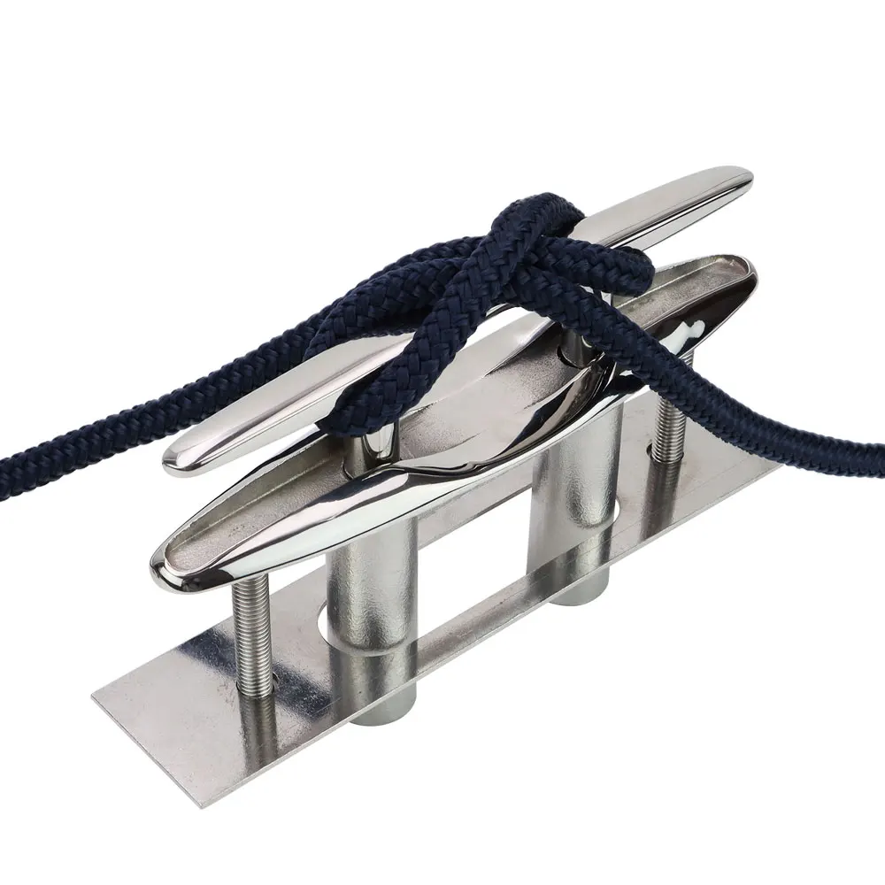 Most Popular Marine Hardware Mooring Cleat Stainless Steel Cable Dual Cleat Marine Hatch Cover Cleat