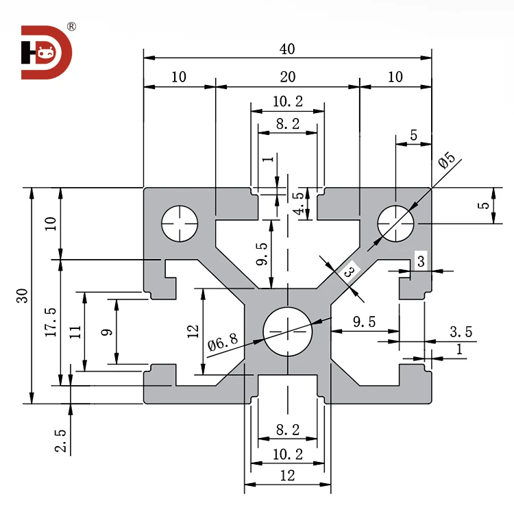 product industrial extruded aluminum profiles 3040 aluminum alloy aluminum 3040 carving machine frame worktable-3