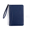 Sac zippé A5 bleu (coque simple + page intérieure)
