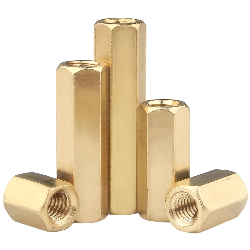 M3 Male Female Threaded Aluminum Stainless Steel Brass Metal Hex Socket