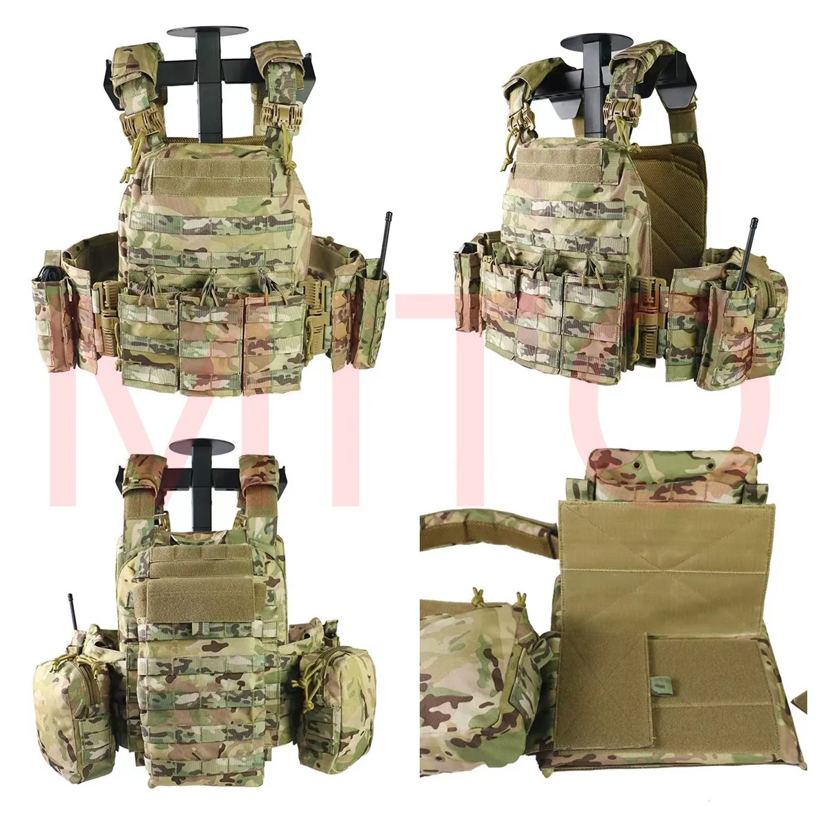 Magazine Pouch Tactical Vest For M4 M14 M16 Ak Ar Elastic Magazines For