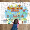 White-1 poster +12pcs watercolor pen/set