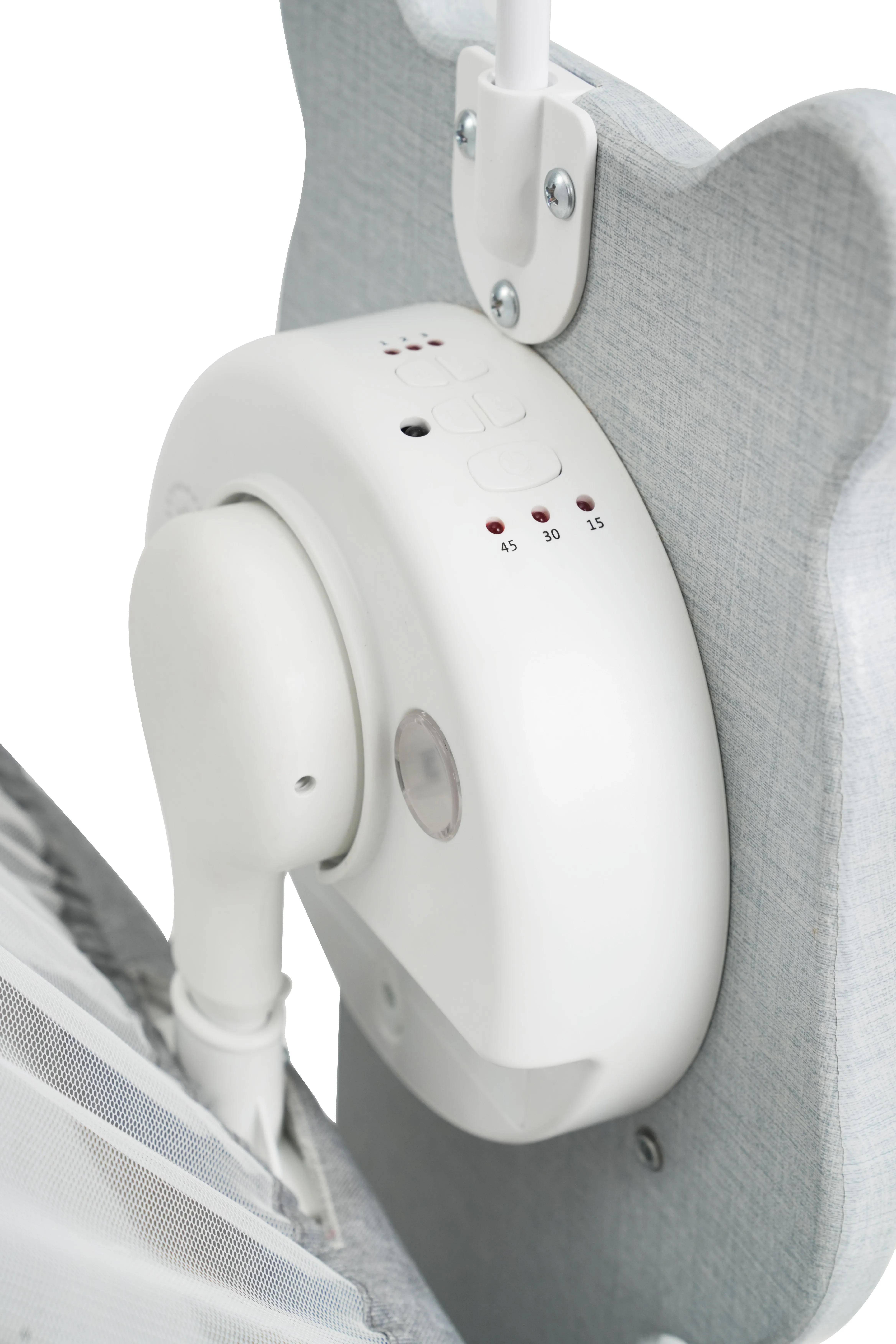 P1571D Cool Baby Newest Bigger Size Automatic Swing Baby Crib With Side-opening details