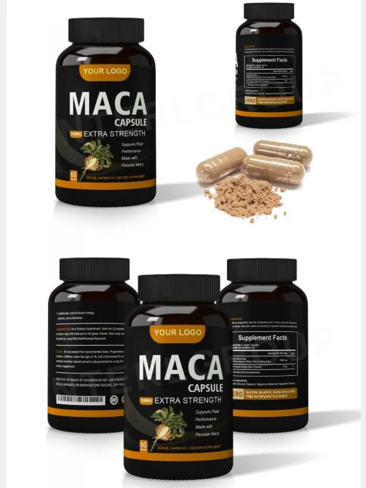 Health Supplement Black Maca Root Extract Pills Organic Maca Root ...