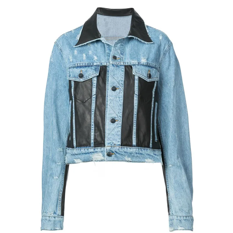 black custom jean jacket