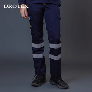 High Quality Chemical Working Clothes Reflective EN 11612 Fire Resistant Mens Workwear Pants