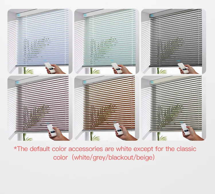 Aluminum Smart Blinds Automatic Window Blinds For Window