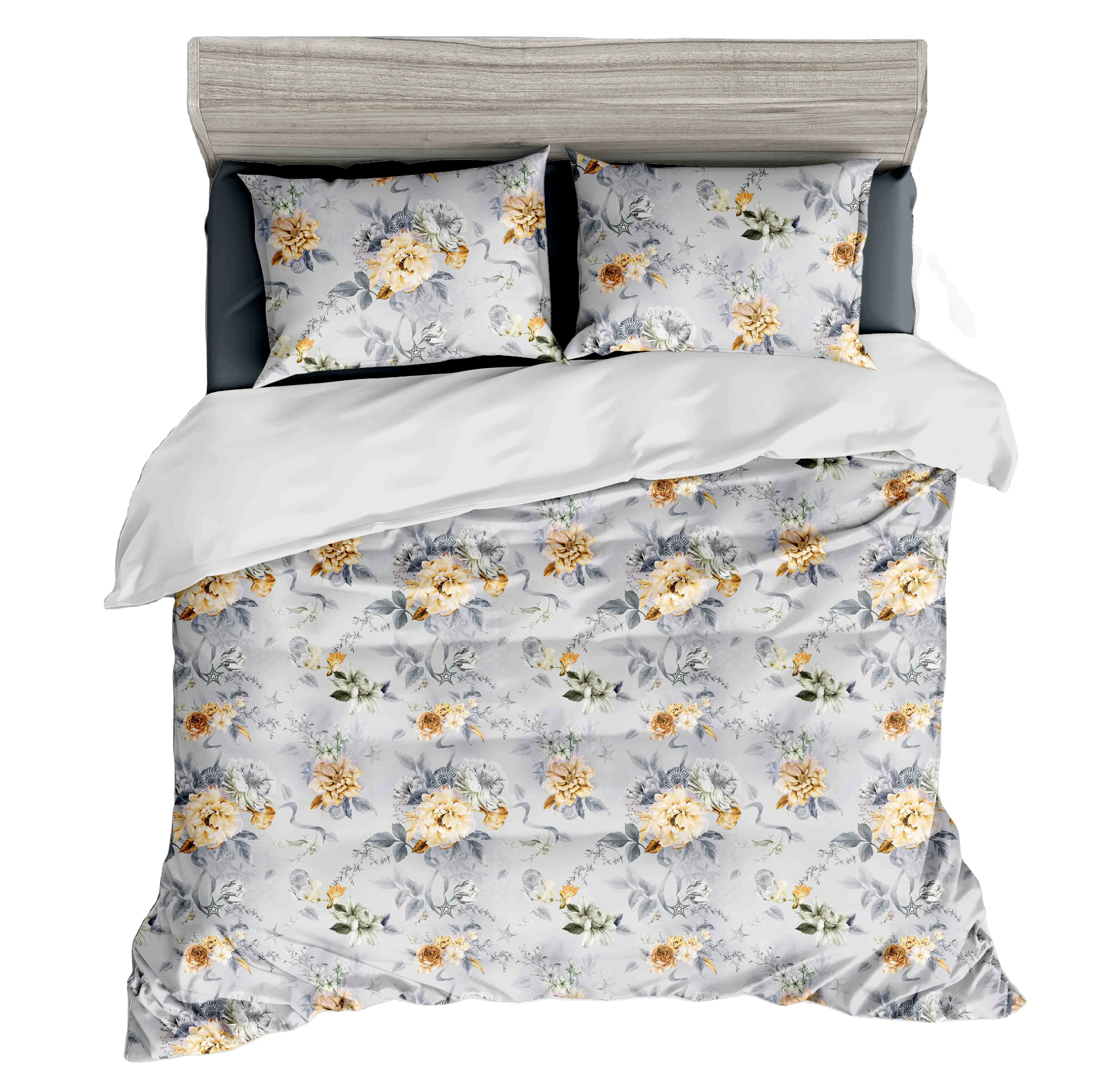 TEXbnb Bettlaken-Set 100% Baumwolle mit Bettbezug Bedsure Bettwäsche-Set Bettbezug