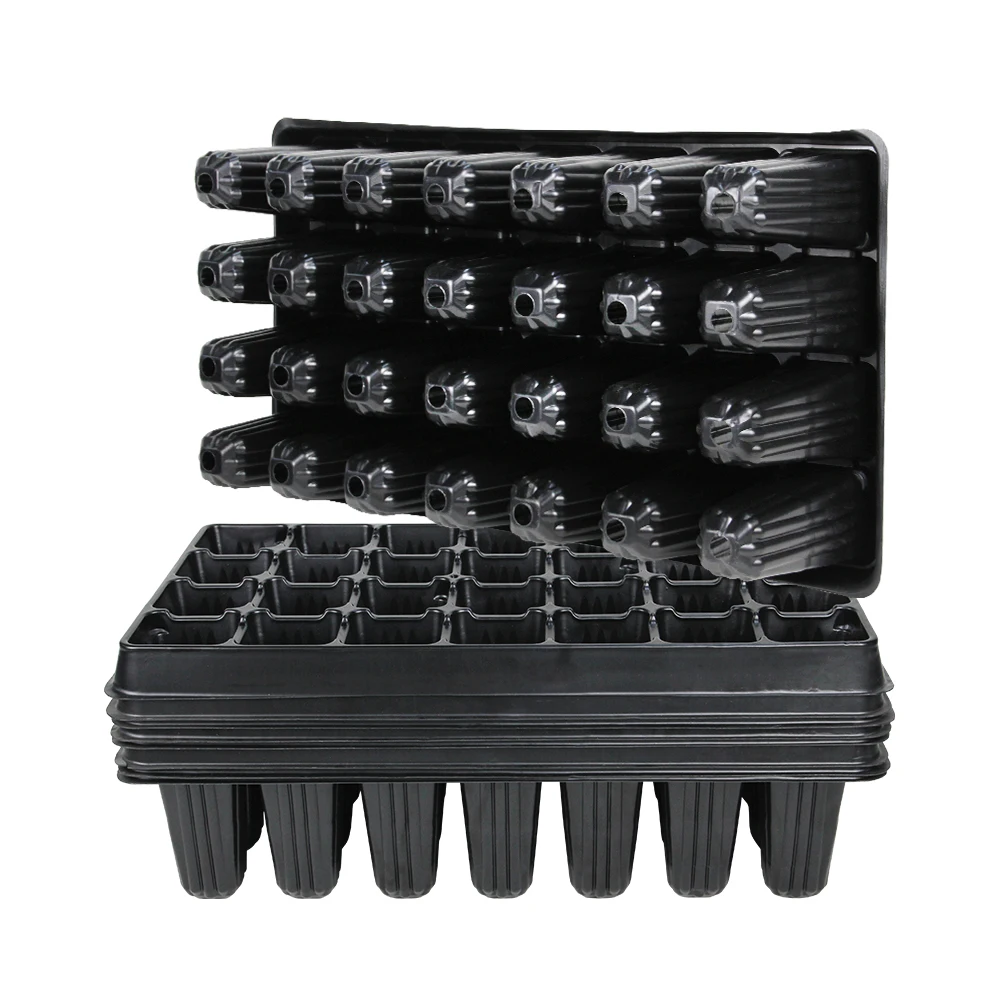 28 Cell Deep Root Growing Plastic Seed Tray Forestry Seedling Seed Starter Tray