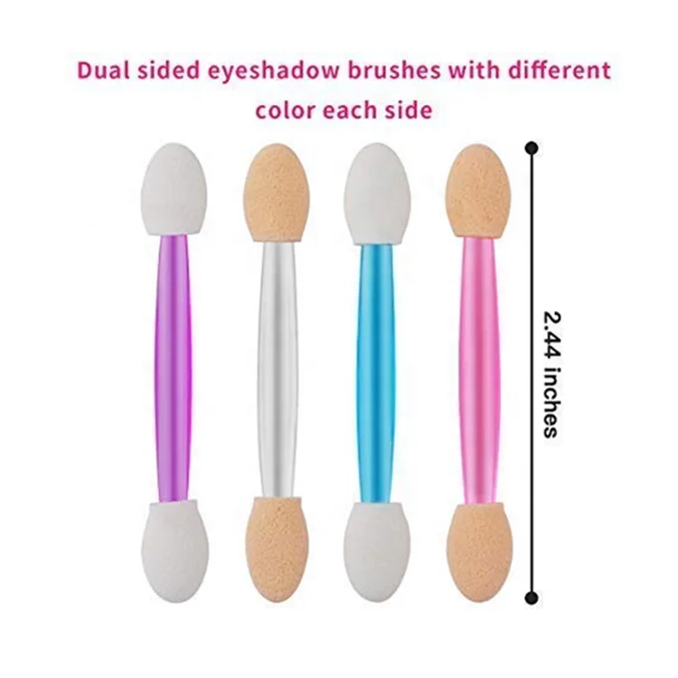 
 120 шт. одноразовые двусторонние мини-аппликаторы для теней для век без латекса с контейнером  