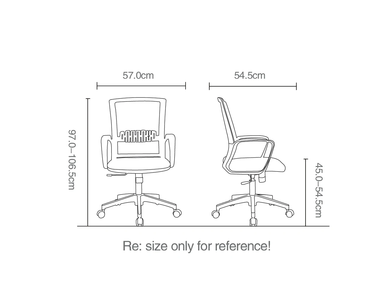 Kabel Bifma Factory Mesh Task Chair Swivel Staff Mesh Office Chair In