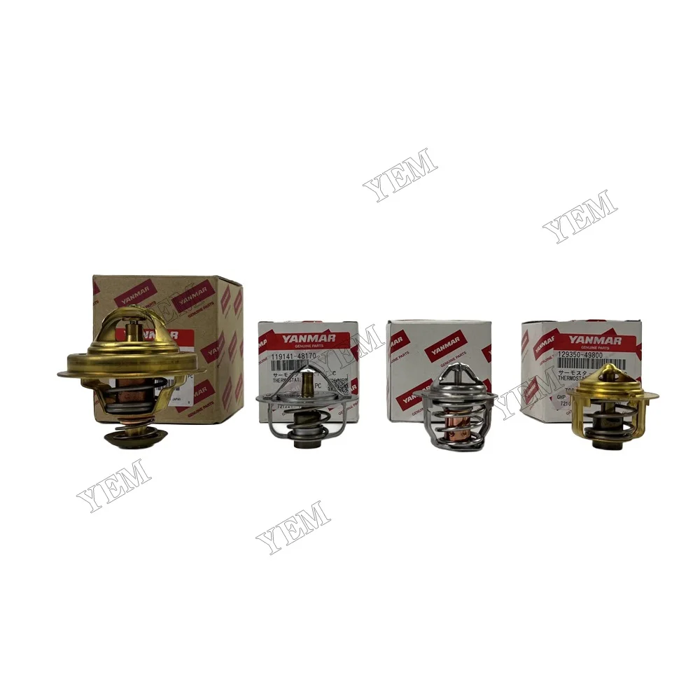 Excavator Accessories L90 L100 4TNV88C 3TNV80F 3TN66 Thermostat for Yanmar Genuine Parts