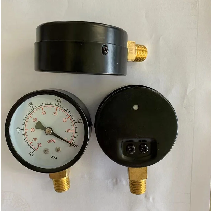 Manomètre Basse Pression JIVTO - Connexion 1/4 NPT Inférieure, Laiton Interne, Max 15 IWC, Diamètre 63 Mm