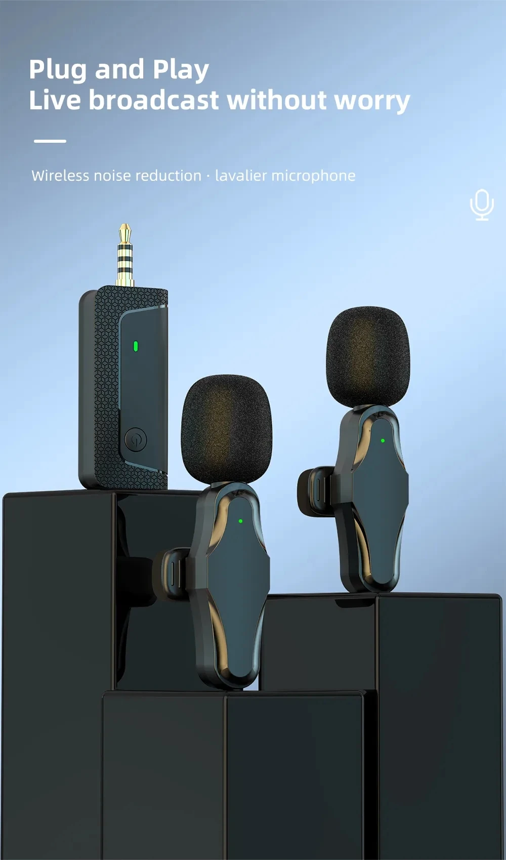 New K35 Pro Noise Cancellation High Quality 3.5mm Jack Lavaliere