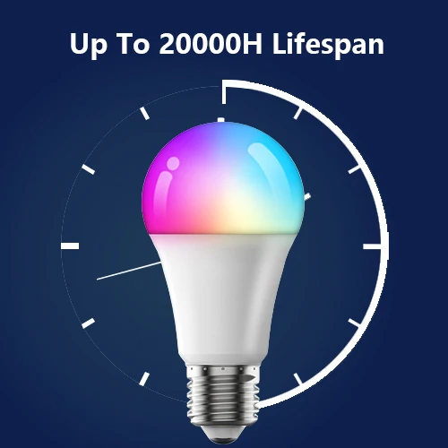 A19 LED WiFi Alexa Sart LED Light Bulb Google Tuya RGB Sart Life APP WiFi Light 10W Lap E26 E27 B22 Hoe Sart Light for Hoe Lighting - LED Light Bulbs, Hoe