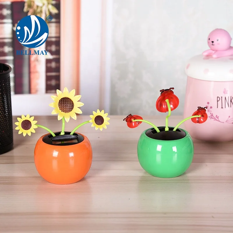 Бемей игрушка на заказ пластиковый красочный цветок рекламный подарок флип-лоскут солнечный Танцующий Цветок Питание аксессуары для украшения