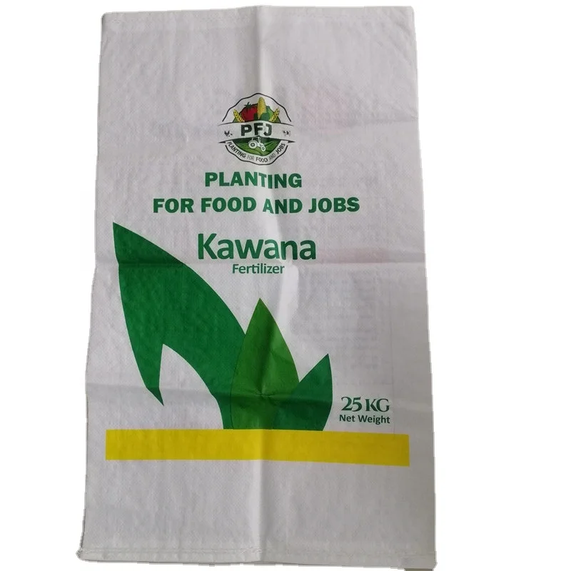 Custom pp Woven Bag Bulk Fertilizer Urea Soil Packaging Bags 25kg 50kg
