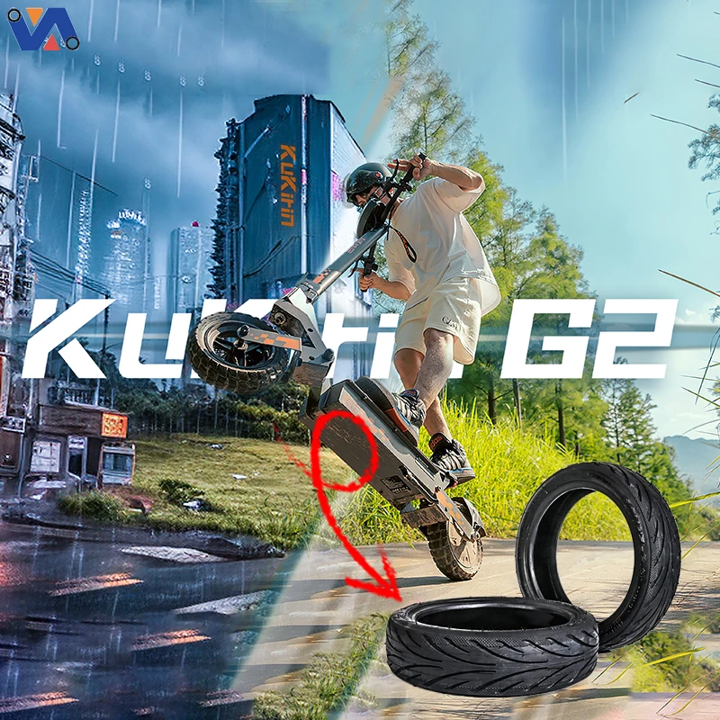 65 69 outer tire with glue for kukirin g2 electric scooter tire replacement self  sealing 10 inch scooter tire-4
