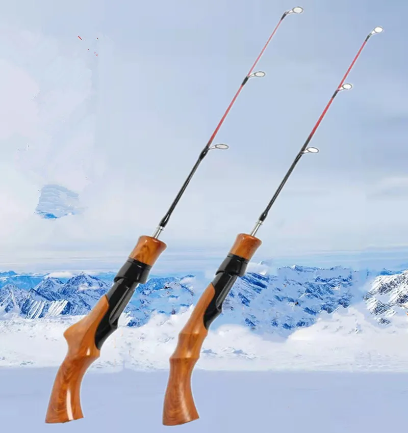 55cm 65cm 75cm Winter Fishing Rods Ice Fishing Reels Pen Pole