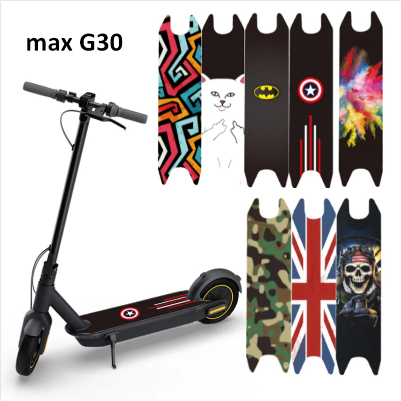 For Ninebot MAX‑G30 Electric Scooter Pedal Sandpaper Sticker PVC Cover Decor 
