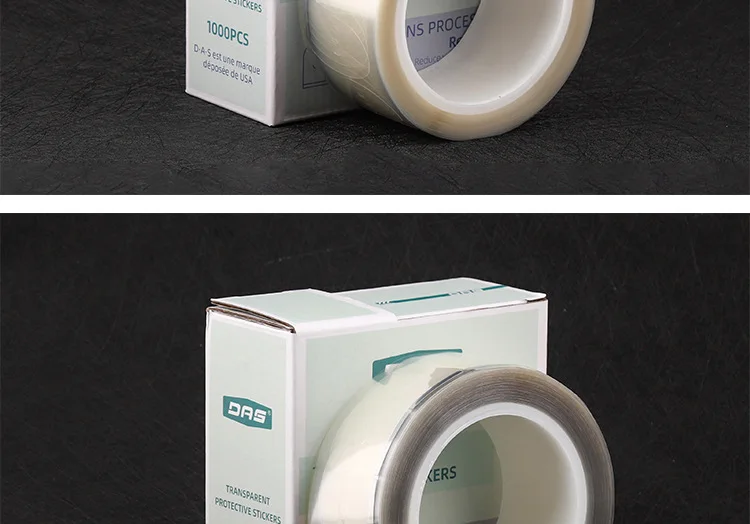 Rightway Brand  1000pcs Transparent Protective Stickers DAS Optical Anti Slip Lens Blocking Pads 42*26 mm