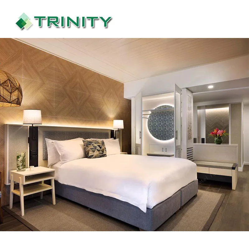 Customized Modern Fiji Resort Bedroom Decoration Sets Star Sofitel Hotel  Furniture