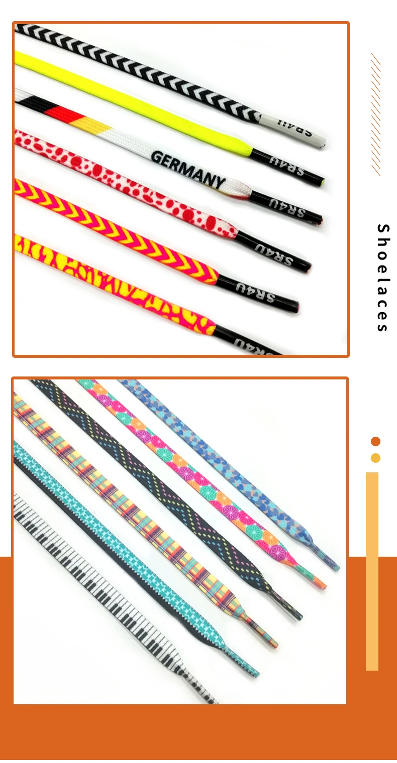 Wholesale Shoestring Shoe Strings Sport Length Cotton Polyester Flat